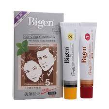 If you google bigen you'll find lots of reviews about this product. Amazon Com Bigen Speedy Hair Color Conditioner 884 Natural Brown Hair Dye 1set Beauty
