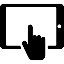 Hand Touching Tablet Screen Free Vector Icons Designed By Freepik Screen Icon Tablet Screen Vector Icon Design