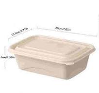 Biodegradable Disposable Lunch Box Takeaway Food Container Eco-Friendly  Starch-Based Meal Box For Home, Picnic, School, Party, Travel