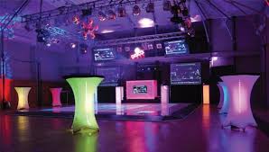 It is all about the attitude. Tables Lit In Neon Colours 80s Theme Party Theme Party Decorations 80s Party Decorations