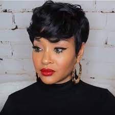 Shop our best short wigs: Buy Ruisenna Short Hair Wig Synthetic Curly Wig For Black Women Short Black Pixie Cut Wigs Heat Resistant Fiber Hair Wigs Online In Vietnam B07n2q6mhs