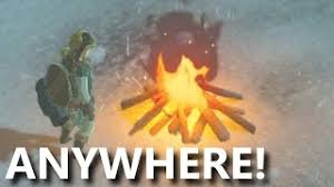 What can you do with fire arrows in breath of the wild? The Legend Of Zelda Breath Of The Wild How To Create A Camp Fire Anywhere Youtube