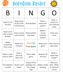 Types of bingo games list. Boredom Buster Bingo Game For Your Kids Printable Fun Bingo Bingo For Kids Summer Boredom Busters