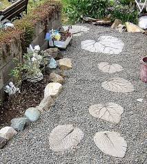 Kids Crafts Garden Stepping Stones Garden Steps Leaf Stepping Stones