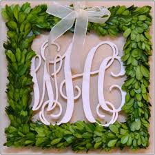 Front Door Decor Wood Monogram Boxwood Wreath Diy Boxwood Wreath Christmas