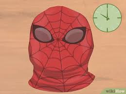 Spiderman mask printable coloring page for kids. How To Make A Spider Man Mask 14 Steps With Pictures Wikihow