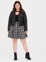 Black And White Plaid Pleated Skirt Black White Plaid Pleated Twill Skirt Plus Size Outfits Fashion Twill Skirt