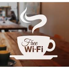 Image Result For Free Wifi Sticker Coffee Shop Design Cafe Window Sticker Sign
