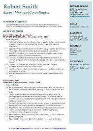 A simple or basic resume template is defined by a clean and consistent look with strong lines separating categories and leading the eye through the template. Export Manager Resume Samples Qwikresume