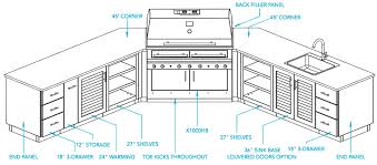 oasis double cooktop cabinet