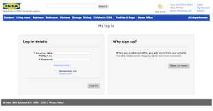 My Account Your Store Login Log In Log In Ikea Microcopy