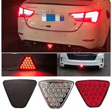 Upside and center of rear license plate. 1 Pcs 12v Universal Anti Collision Taillight Triangle Pilot Flashing Rear Fog Lights Car Led Rear Bumper Reflector Brake Lights Mega Discount E1f304 Goteborgsaventyrscenter