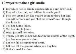 Remind her of something funny that happened to her. Make Her Smile Jokes