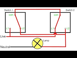 In order to do this, we will have to use the circuit diagram provided below (click to enlarge): Two Way Switching Explained Youtube Light Switch Light Switch Wiring Ceiling Fan Wiring
