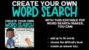 Our word search generator uses a basic word filter to prevent the accidental, random creation of offensive words. Word Search Maker By Stories By Storie Teachers Pay Teachers