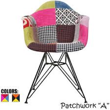 Homelala Modern Upholstered Eames Style Armchair With Black Eiffel Wire Legs Dining Chair Fabric Multi Color Arm Chair Wire Base