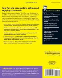Check spelling or type a new query. Crosswords For Seniors For Dummies Parker Timothy E 9780470491577 Amazon Com Books