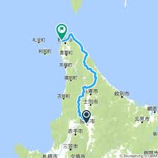 Map provides the location of national capital tokyo and international boundaries of japan. Length Of Japan Part 3 Asahikawa To Wakkanai Bikemap Your Bike Routes