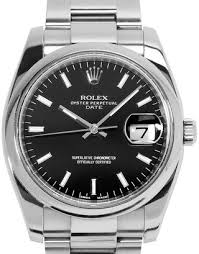 The rolex oyster perpetual was the first watch on the market that was waterproof to 100 metres. Rolex Oyster Perpetual Date 115200 34 Mm Stahl Kaufen Watchmaster Com