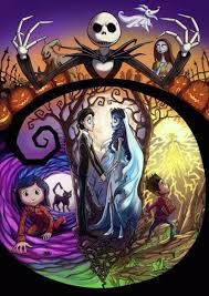 Coraline Tim Burton And Jack Image Nightmare Before Christmas Tattoo Coraline Tattoo Coraline Art