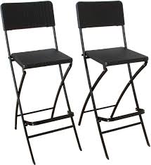 Barhocker Mit Lehne 2er Set Rattan Optik Klappbar Tresenhocker In 2020 Barhocker Mit Lehne Barhocker Und Hocker