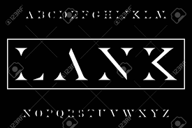 In modern english we represent the sounds at the beginning of the word . Original Classic Minimalist Font Of The English Alphabet Royalty Free Cliparts Vectors And Stock Illustration Image 137167691