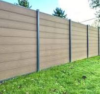 Recinzione di sicurezza da giardino in composito di legno e plastica,  resistente al fuoco, antivento e anti-sbiadimento