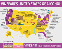 Map The United States Of Alcohol Alcohol Booze The Unit