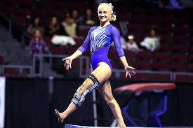 BYU Gymnast Rebekah Ripley Wows with Barbie Girl Floor Routine
