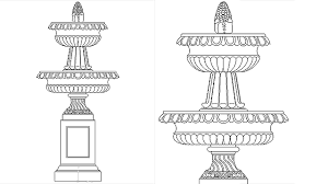 ★【islamic style pattern autocad blocks v.1】all kinds of islamic style pattern cad drawings bundle. Autocad Drawing Garden Water Fountain Garden Ornament Dwg