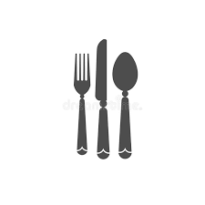 Eat Logo With Spoon Knife And Fork Black Icon Template Logo For Restaurants Ca Ad Knife Fork Black Eat Logo Ad Eat Logo Fork Logo Restaurant
