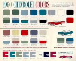 1960 Chevrolet Colors Brochure Chevrolet Chevelle