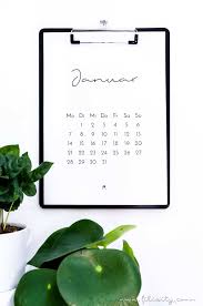 Unsere kalender sind lizenzfrei, und können direkt heruntergeladen und ausgedruckt werden. Minimalistischer Kalender 2019 Druckvorlage Handmade Kultur
