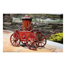 EXCEPTIONAL RED-PAINTED MODEL OF THE 'HOPE' HAND PUMPER FIRE ENGINE, ROBERT  EICHHOLTZ (1833-1912) AND HENRY EICHHOLTZ (1830-1918), LANCASTER,  PENNSYLVANIA, 1854