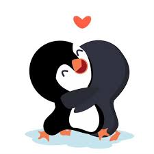 Dibujos animados pingüinos feliz pareja abrazo - Descargar Vectores Gratis,  Illustrator Graficos, Plantillas Diseño