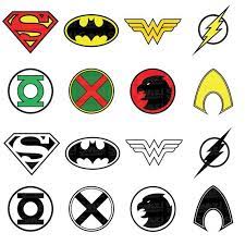 Justice League Superhero Symbol Clipart Svg Png Eps Etsy In 2021 Superhero Symbols Justice League Justice League Symbols