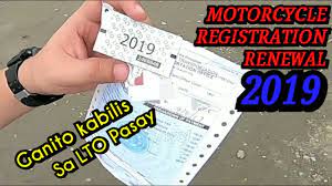Motorcycle Registration Renewal Mabilis Lang Sa Lto Pasay Youtube