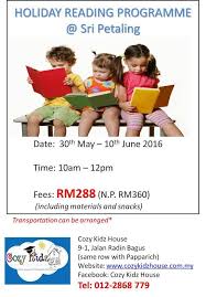 Holiday Reading Programme For Kids At Sri Petaling Parenting Times Reading Program Reading Programs For Kids School Holiday Programs