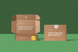 Download Craft Mailer Box Mockup Scene Customize In Browser Box Mockup Mailer Box Mailer Box Design