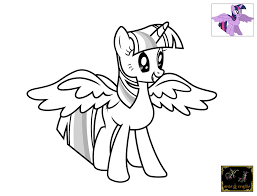 My Little Pony Coloring Pages Twilight Sparkle With Wings Free My Little Pony Coloring Animal Coloring Pages Pony Drawing