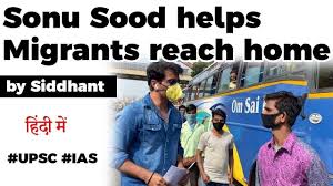 Actor sonu sood has praised a fan named venkatesh who walked barefoot from hyderabad to mumbai to meet him. Actor Sonu Sood Helps Migrant Labours Go Back Home Arranges Buses For Migrant Labourers Of Up Youtube