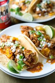 Crockpot Tacos Al Pastor Bound By Food Recipe Crock Pot Tacos Tacos Al Pastor Crockpot Recipes Beef