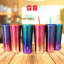 Product title stainless steel straws for tervis tumbler 24 oz trav. 750ml Stainless Steel Polished Drinking Cup With Straw Water Bottle Tumbler By Miniso Shopee Philippines