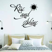 In addition to contemporary wall art, you can also shop wall accents from allmodern. Winston Porter Rise And Shine Bedroom Quotes Wall Decal Wayfair
