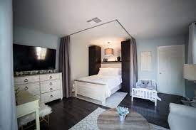 Converted Garage To Family Home Makeover Converted Garage Convert Garage To Bedroom Garage Studio Apartment