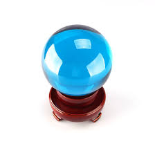 Cobalt crystal structure image (ball and stick style). Blue Crystal Ball Sphere 150mm 6 Include Wood Stand Cobalt