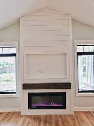 The wildflower landscape and soft colors are the perfect details for farmhouse decor. Best Free Faux Fireplace Electric Tips Everyone Loves A Great Faux Fireplace Let Us Always Be Actual I Wou Home Fireplace Linear Fireplace Basement Fireplace