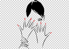 Papel pintado con motivo geométrico formado por líneas cruzadas de forma aleatorio en tono azul turquesa sobre fondo piedra. Chicas Pintadas A Mano Chicas De Pelo Corto Unas Rojas Ilustracion De Nina Png Klipartz