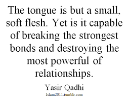 20 from the fruit of their mouth a person's stomach is filled; Quotes About Power Of The Tongue 29 Quotes