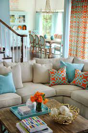 Because flesh tones are in the orange spectrum, and one of orange's complementary. House Of Turquoise Colordrunk Designs Beach House Interior Design House Of Turquoise Beach House Interior
